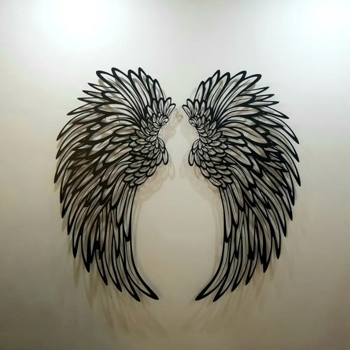 Angel Wings Wall Decor Art With Light
